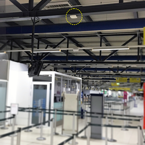 BlipTrack sensor in airport environment