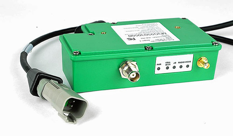 Fig 8: The Base-N-ABox M3 connects to the internet using Wi-Fi or a cellular network and provides RTK corrections for robots within approximately one mile.