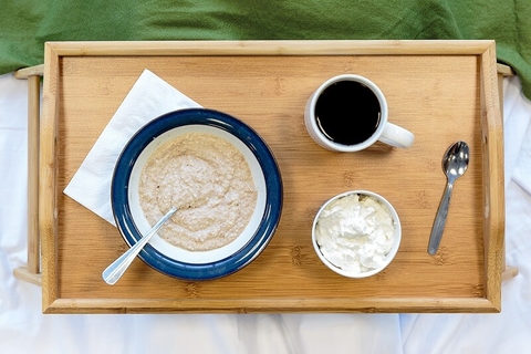 A typical hospital meal in Russia