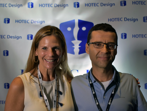 Carlos Fernandez of Marriott and Jennifer Lutton of Tuuci