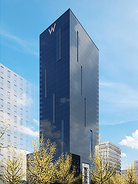 W Osaka Rendering A rendering of W Osaka