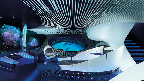 Ponant Explorer Blue Eye Lounge - Ponant and Jacques Rougerie Architecte Ponant Explorer Blue Eye Lounge