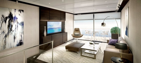 The Ritz-Carlton Yacht Collection Penthouse Duplex Suite Editorial Use Only The Ritz-Carlton Yacht Collection Penthouse Duplex Suite Editorial Use Only