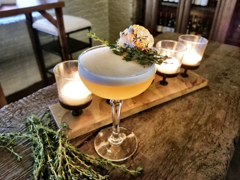Thyme is on My Side gin cocktail recipe - 8 Fall and Winter Gin Cocktails