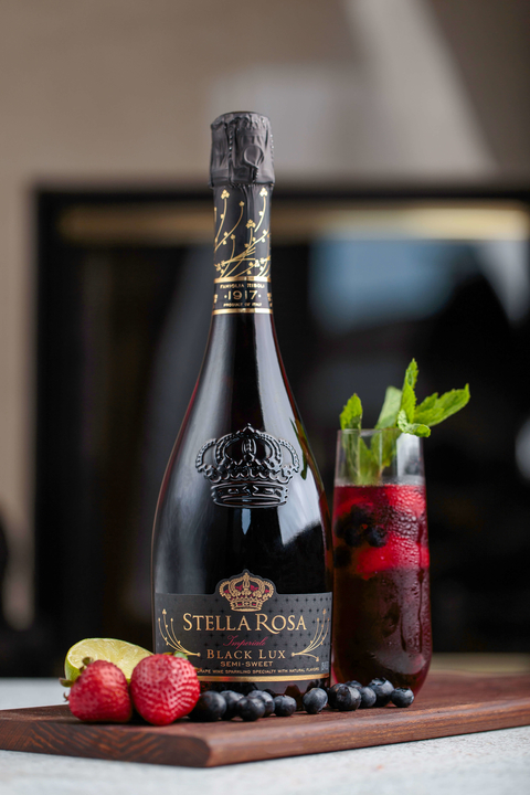 Midnight Magic recipe from Stella Rosa - 18 Winter Cocktails for the New Year