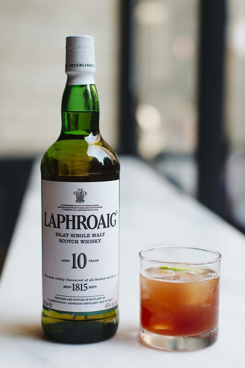Laphroaig Globe Trotter cocktail - International Scotch Day recipes