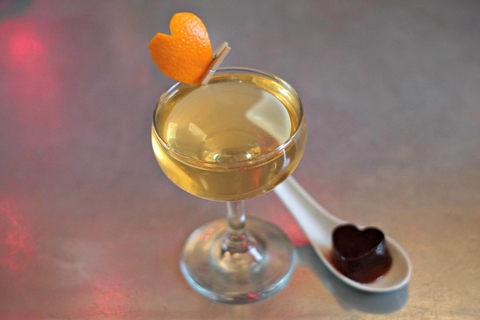 DC Tinder Negroni cocktail by Nick Farrell at Iron Gate in Washington, D.C. - This Valentine’s Day Bar Promotion Sets Guests’ Hearts Aflutter