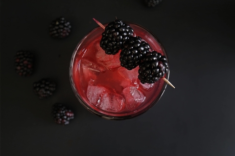 Lobo Negro cocktail by Montelobos Mezcal - Celebrating National Margarita Day