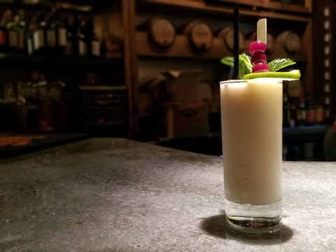 Peatacolada cocktail by Parker Girard at Barrel - 6 Cocktails Dressed in Their Finest Winter White