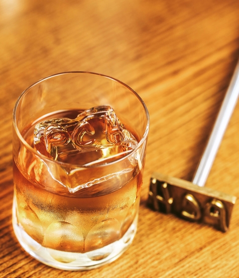 Pacific Cocktail Haven branded ice and branding tool - Branding Through Branding