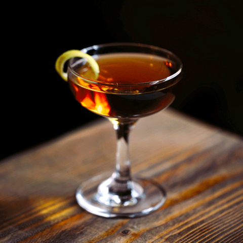 Prizefight Whiskey Saratoga cocktail -