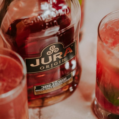 Jura Whisky Raspberry Mule cocktail -