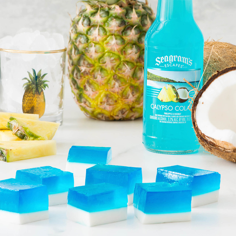 Seagram's Escapes Layered Calypso Colada Cream Jelly Cubes -