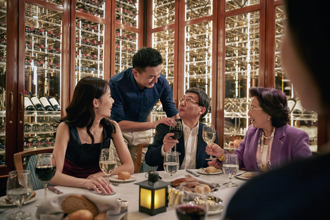 Group of people enjoying wine on a Princess Cruises vacation Princess Cruises wine service and bottles - Keep Your Wine Program Afloat and Cruise to Success