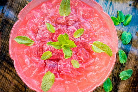 The Watermelon Polo Bowl shareable cocktail at Punch Bowl Social