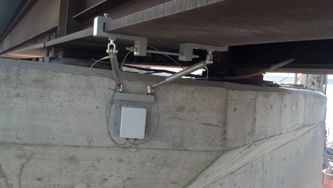 Sensors Insights 2018-03-20 Fig2 LV-45 sensor mounted on a bridge.