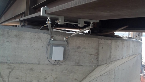 LV-45 sensor mounted on a bridge.