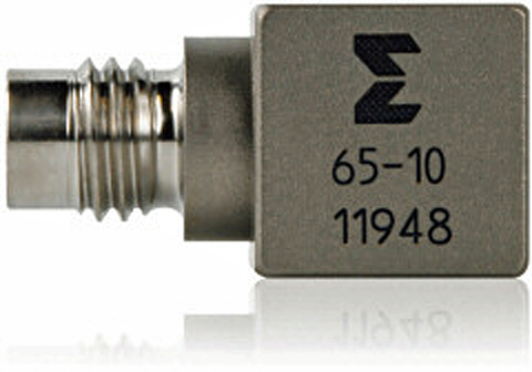 Fig. 1: A miniature triaxial accelerometer incorporates three accelerometers in a single package to simultaneously measure acceleration in three orthogonal axes.