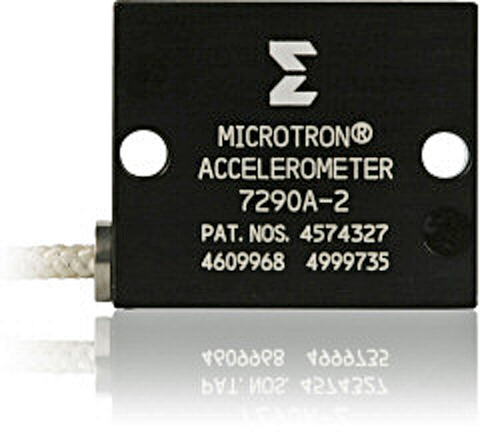 Fig. 2: Variable capacitance accelerometer shown with a popular mounting configuration.