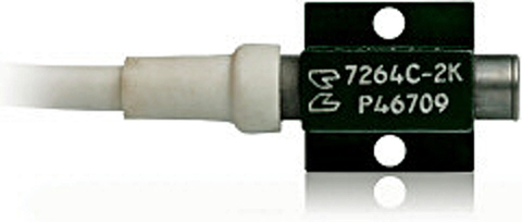 Fig. 3: An automotive crash test accelerometer shown in an industry standard package.