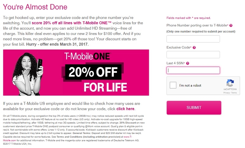 T Mobile s Quiet 20 Off For Life Promo Set To End Next Week 