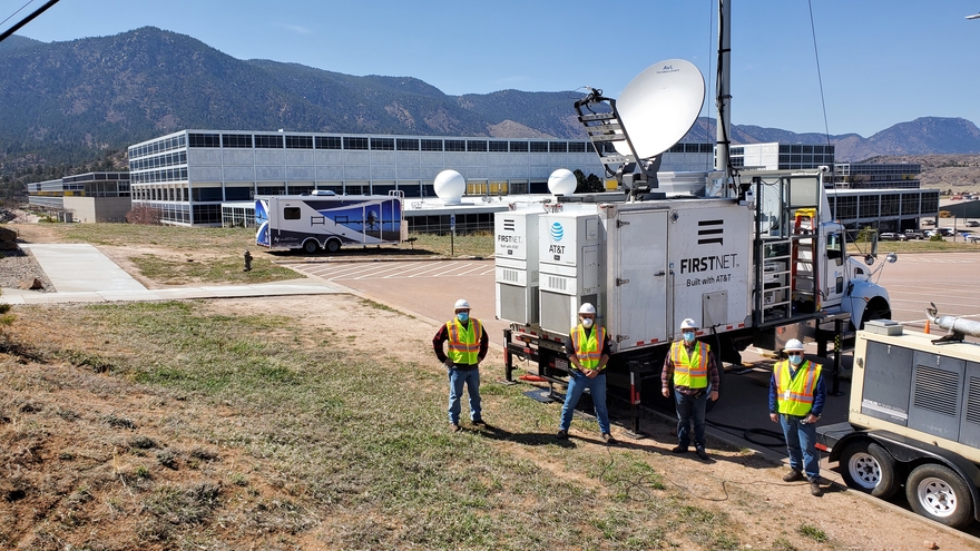 FirstNet deployable assets have been used to assist during response to the COVID-19 pandemic. (AT&T)