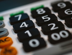 Close up of the keys of a calculator
