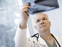 Doctor looking at x-ray x-ray