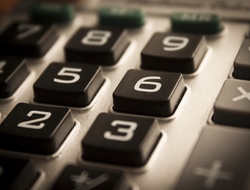 Calculator A calculator up close