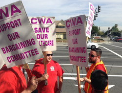CWA District 9 demonstration Feb 23 2016 CWA District 9 demonstrates on Feb. 23