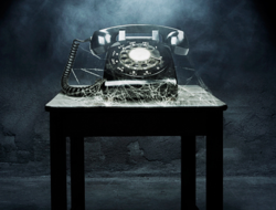 Classic old telephone with cobwebs (iStockphoto) - 800 pixels iStockPhoto