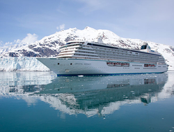 Crystal Serenity in Glacier Bay Editorial Crystal Serenity sailing in Glacier Bay, Alaska