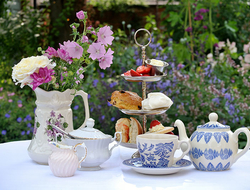 Afternoon Tea Credit EmmaIsabelle iStock Getty Images Plus Getty Images An afternoon tea service in a garden