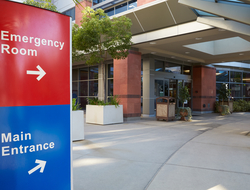 Hospital entance Hospital entance