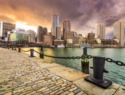 Boston Waterfront The hotel will consist of 1,054 guestrooms in two towers. The property will be located across the street from the Boston Convention and Exhibition Center.