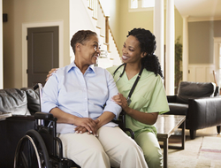 Doc and patient in wheelchair Doctor and patient in wheelchair