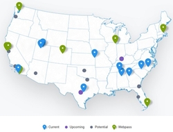 Google Fiber coverage map (Google Fiber) Google Fiber coverage map (Google Fiber)