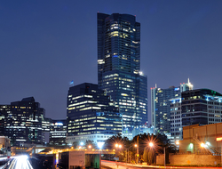 Buckhead, Atlanta // Photo by SeanPavonePhoto/iStock/Getty Images Plus/Getty Images Skyline of Buckhead neighborhood in Atlanta at night time