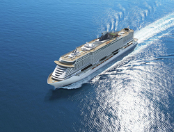 MSC Seaside Editorial Aerial view of MSC Seaside