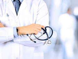Doctor generic Male doctor in white lab coat