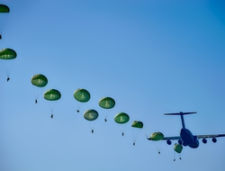 lots o' parachutes parachutes