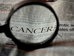 Cancer in newspaper clipping Cancer in newspaper clipping