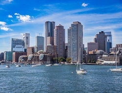 Boston skyline Boston skyline from harbor