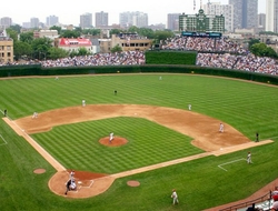 MLB baseball Wrigley Field (Rdikeman/CC BY-SA 3.0) Wrigley Field in Chicago
