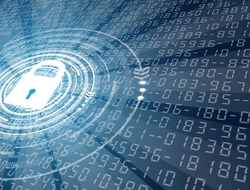 cybersecurity cybercrime data lock HIPAA IT technology CREDIT: Getty/gintas77 Security lock on computer data
