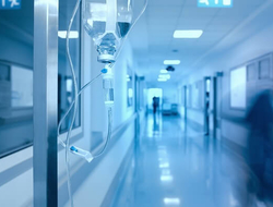 Hospital corridor IV bad generic abstract healthcare concept (Getty/sudok1) a hospital corridor