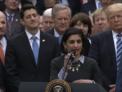 Seema Verma speaking Seema Verma speaking at press conference