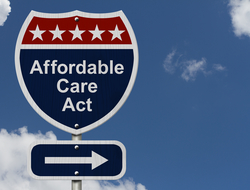 ACA Affordable Care Act healthcare payer CREDIT: Getty/kroach A signpost with the words Affordable Care Act