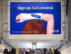 Oscar Insurance subway ad Oscar Insurance subway ad