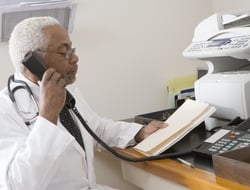 Doctor on phone/fax Doctor on phone/fax